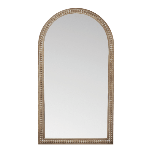 Mirror Cary Arch Beaded Natural 50X3X90CM