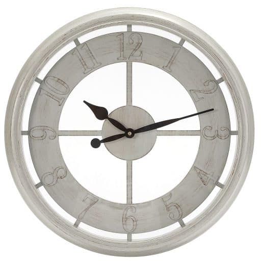 White Hamptons Clock 40cm