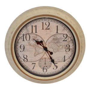 Clock World Map 60cm
