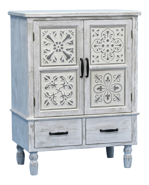 Cabinet Cleo with White Lattice Door 65X38.5X87.5CM