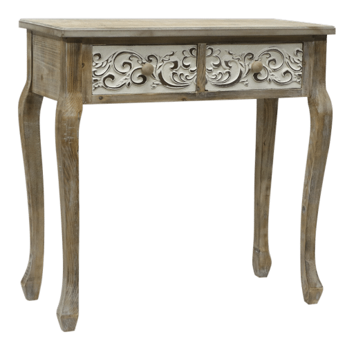 Sofa Table 2 Drawer Boho Fleur 80.5X38X81CM