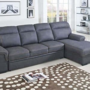 Ericka Sofa Bed 4 Seater with Lift up Ottoman Storage Grey