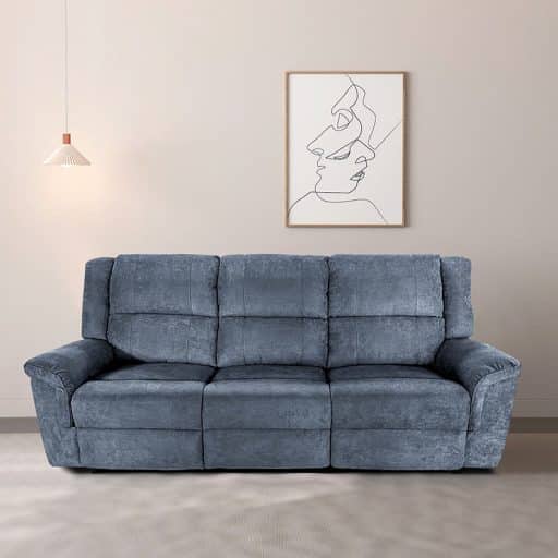 SLF Phuket Recliner Sofa 3 Seater Dark Grey
