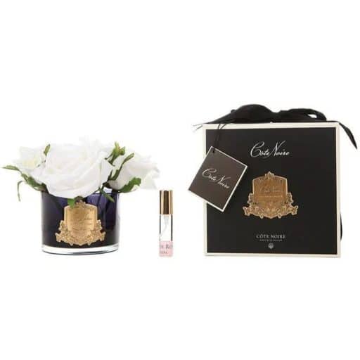 Cote Noire 5 Rose Bouquet In Ivory - Image 2