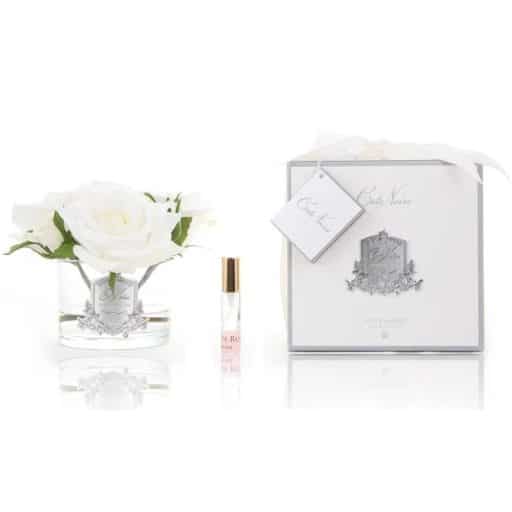 Cote Noire 5 Rose Bouquet In White - Image 2
