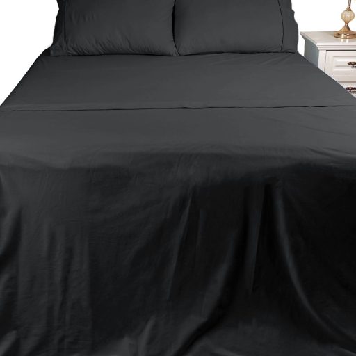 Micro Flannel Sheet Set Double Charcoal