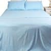 Micro Flannel Sheet Set Superking Coastal Blue