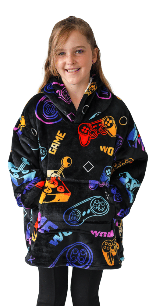 Casa Rosso Panda Kids Hoodie Black Gamer - Image 2