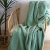 Casa Rosso Sherpa Throw Sage Green 127x152cm - Image 5