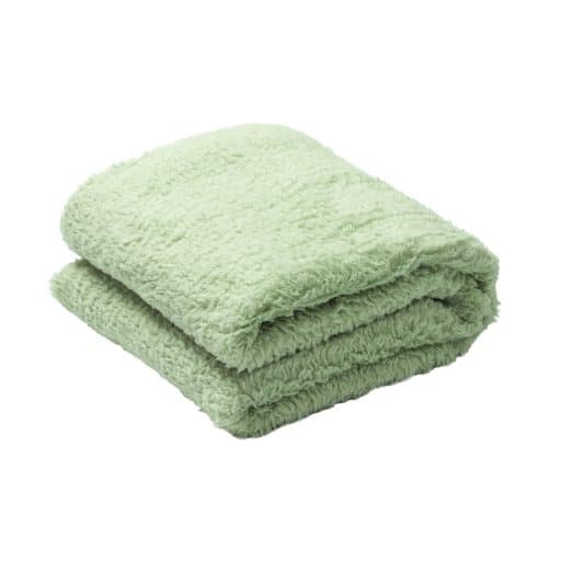 Casa Rosso Sherpa Throw Sage Green 127x152cm - Image 3