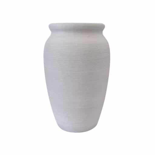 Textured Pot White 35x57cm