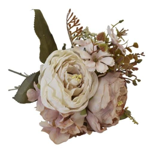 Peony & Hydrangea Bunch 30cm