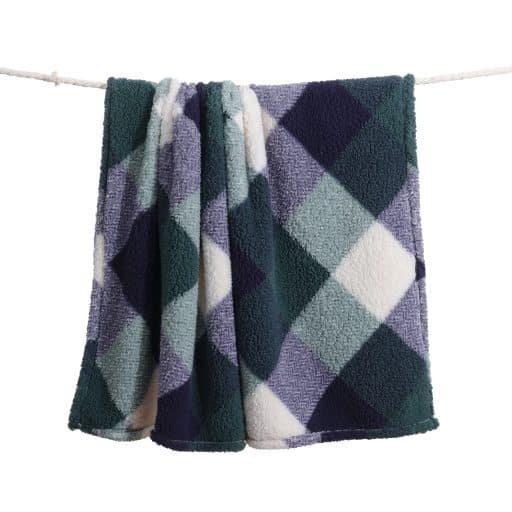 CR Sherpa Throw Check Olive