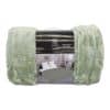Casa Rosso Mink Blanket Sage Green QB 200x240cm - Image 3
