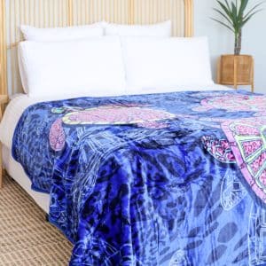 Casa Rosso Mink Blanket Turtle Deep Sea QB 200x240cm