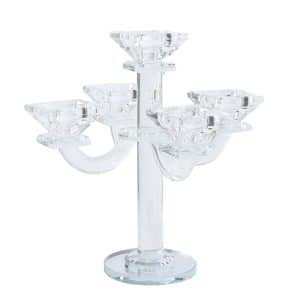 Crystal Candelabra 5 Arms Square 24cm 