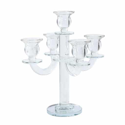 Crystal Candelabra 5 Arms Round 24cm 