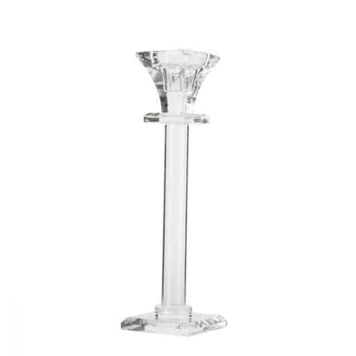 Crystal Modern Square Candlestick 28cm 