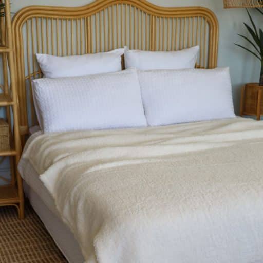 Casa Rosso Sherpa Queen Size Cream  200x240cm