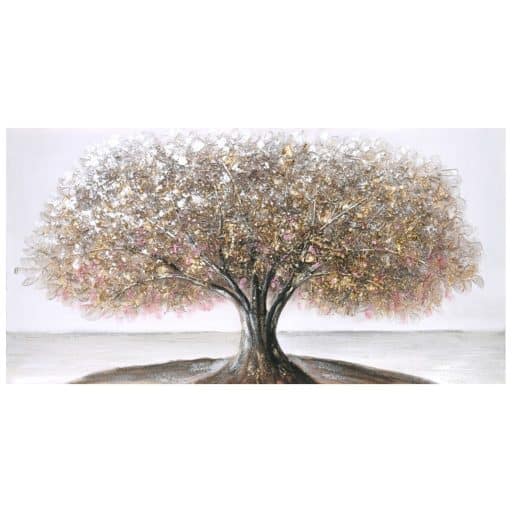 Canvas Oil Gold Tree Abundance 60x120cm