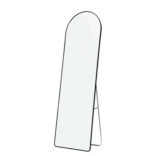 Mirror Stand Arch Black 47x157cm