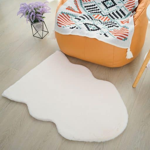 Lapin Animal Rug Ivory 60x90cm