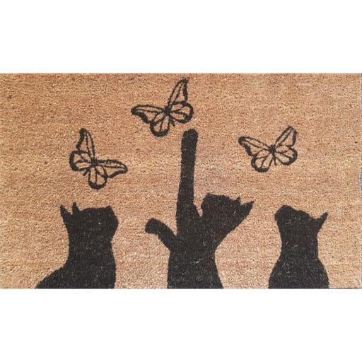 Door Mat 3 Cats 45x75cm