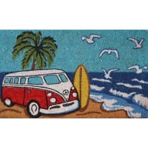 Door Mat Red Kombi 45x75cm
