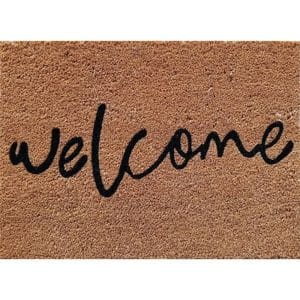 Latex Coir Door Mat Welcome 45x55cm