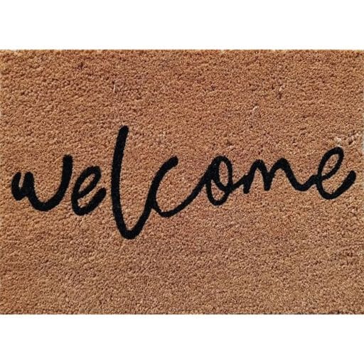 Latex Coir Door Mat Welcome 45x55cm