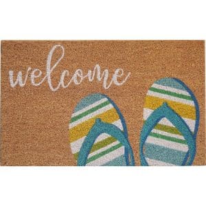 Door Mat Welcome w/Thongs 45x75cm
