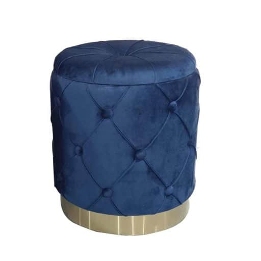 Ottoman Studded Small Navy Blue 35x40cm  (Copy)