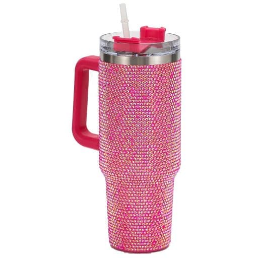 Jumbo Sipper Pink Diamante 890ml