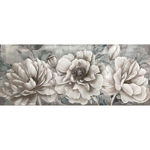 Canvas Magnolia With Glitter 55x135cm