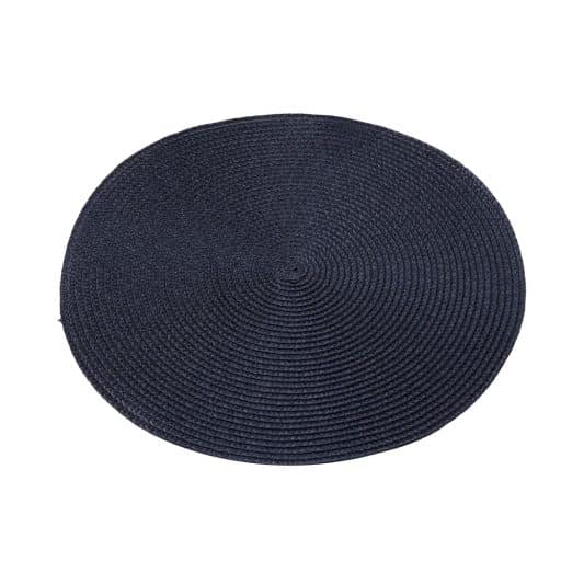 Placemat Round Dark Blue 38cm