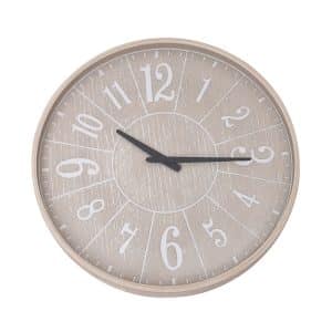 Clock Natural White Wash 45cm
