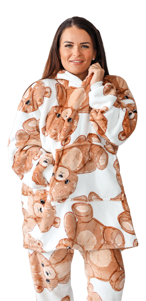 Casa Rosso Panda Hoodie Teddys Multi - Image 2