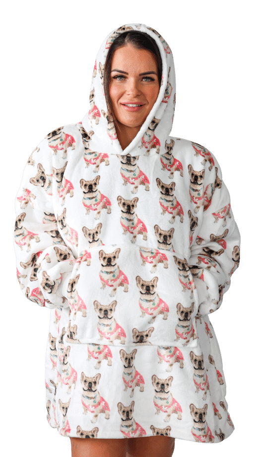 Casa Rosso Panda Hoodie Bulldog Multi