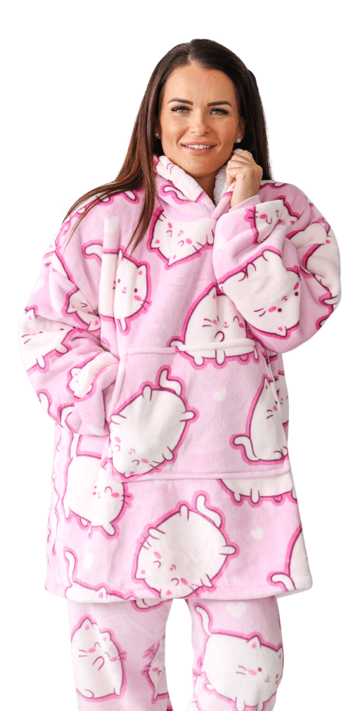 Casa Rosso Panda Hoodie Puss Cat
