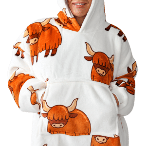 Casa Rosso Panda Hoodie Highland Cow