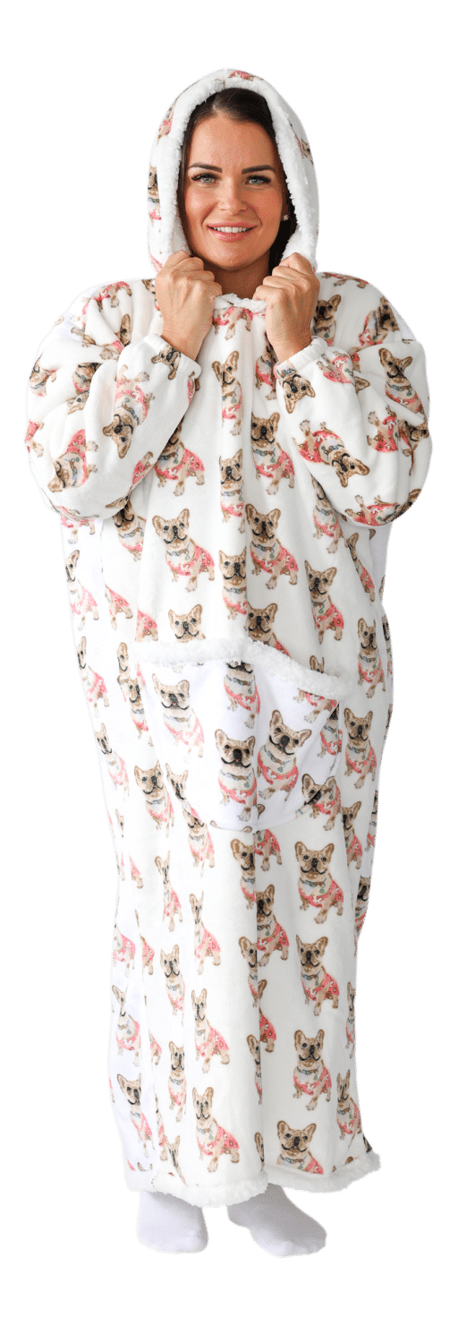 Casa Rosso Panda Jumbo Hoodie Bulldog Multi