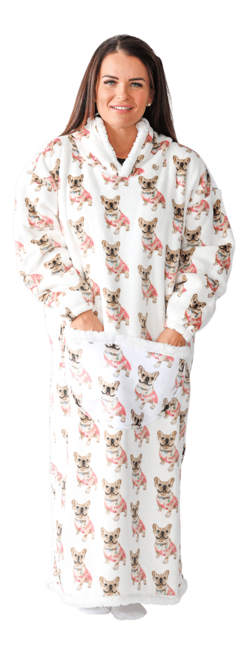 Casa Rosso Panda Jumbo Hoodie Bulldog Multi - Image 2
