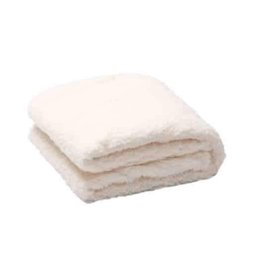 Casa Rosso Sherpa Throw Cream 127x152cm - Image 2