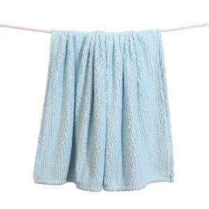 Casa Rosso Sherpa Throw Winter Blue 127x152cm