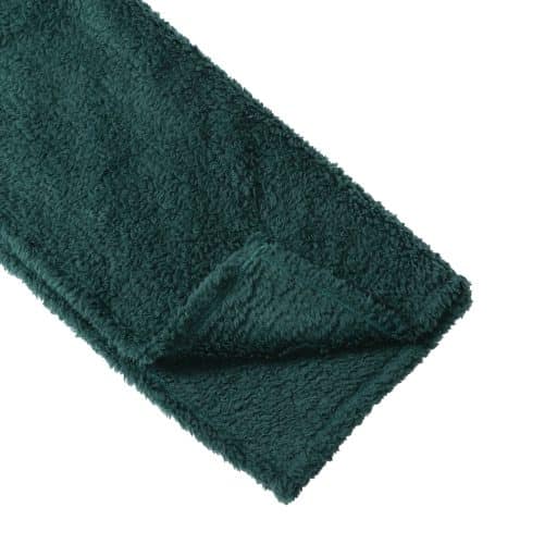Casa Rosso Sherpa Throw Forest Green 127x152cm - Image 3