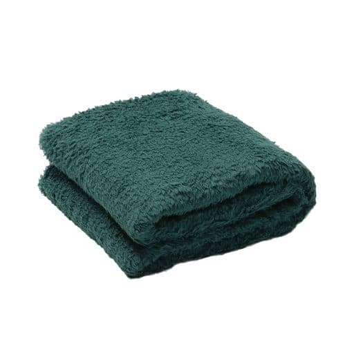 Casa Rosso Sherpa Throw Forest Green 127x152cm - Image 2