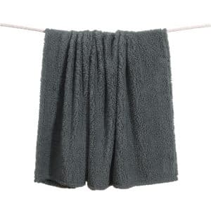 Casa Rosso Sherpa Throw Charcoal 127x152cm
