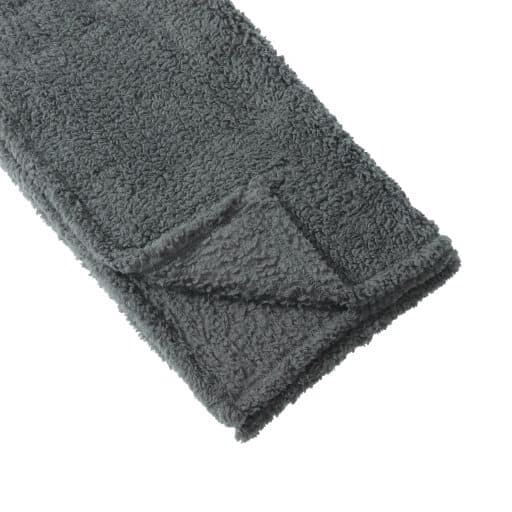 Casa Rosso Sherpa Throw Charcoal 127x152cm - Image 2