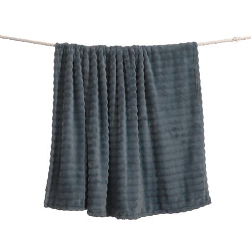 CR Bubble Flannel Throw Charcoal