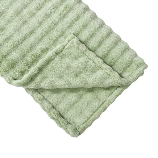 CR Bubble Flannel Throw Sage Green - Image 2